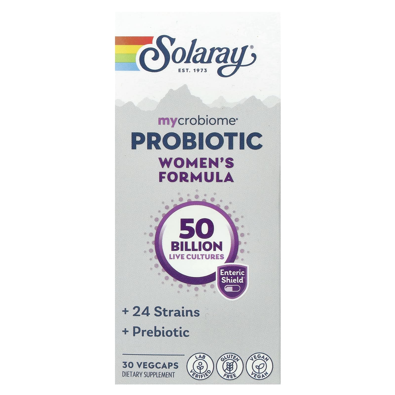 Solaray, Mycrobiome, Probiotic, Women's Formula, 50 Billion, 30 VegCaps - Image 1