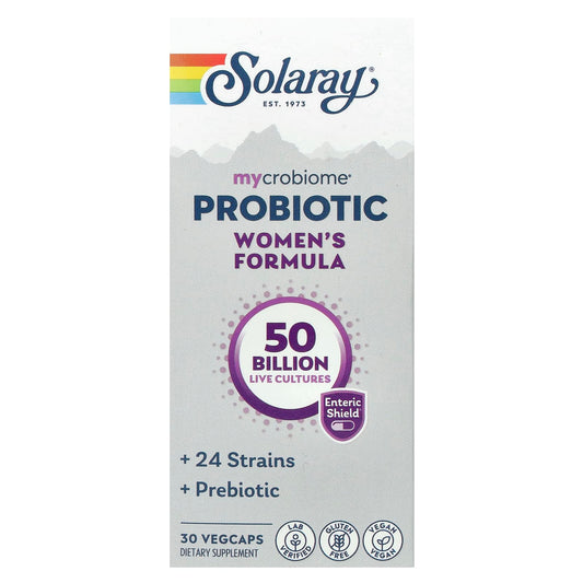 Solaray, Mycrobiome, Probiotic, Women's Formula, 50 Billion, 30 VegCaps - Image 1