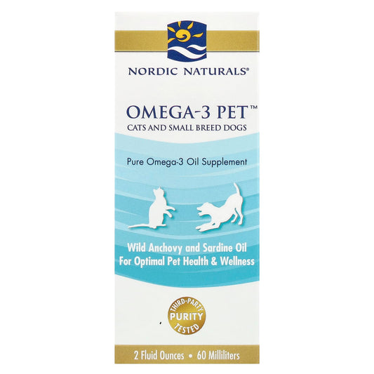 Nordic Naturals, Omega-3 Pet™, Cats and Small Breed Dogs, 2 fl oz (60 ml) - Image 1