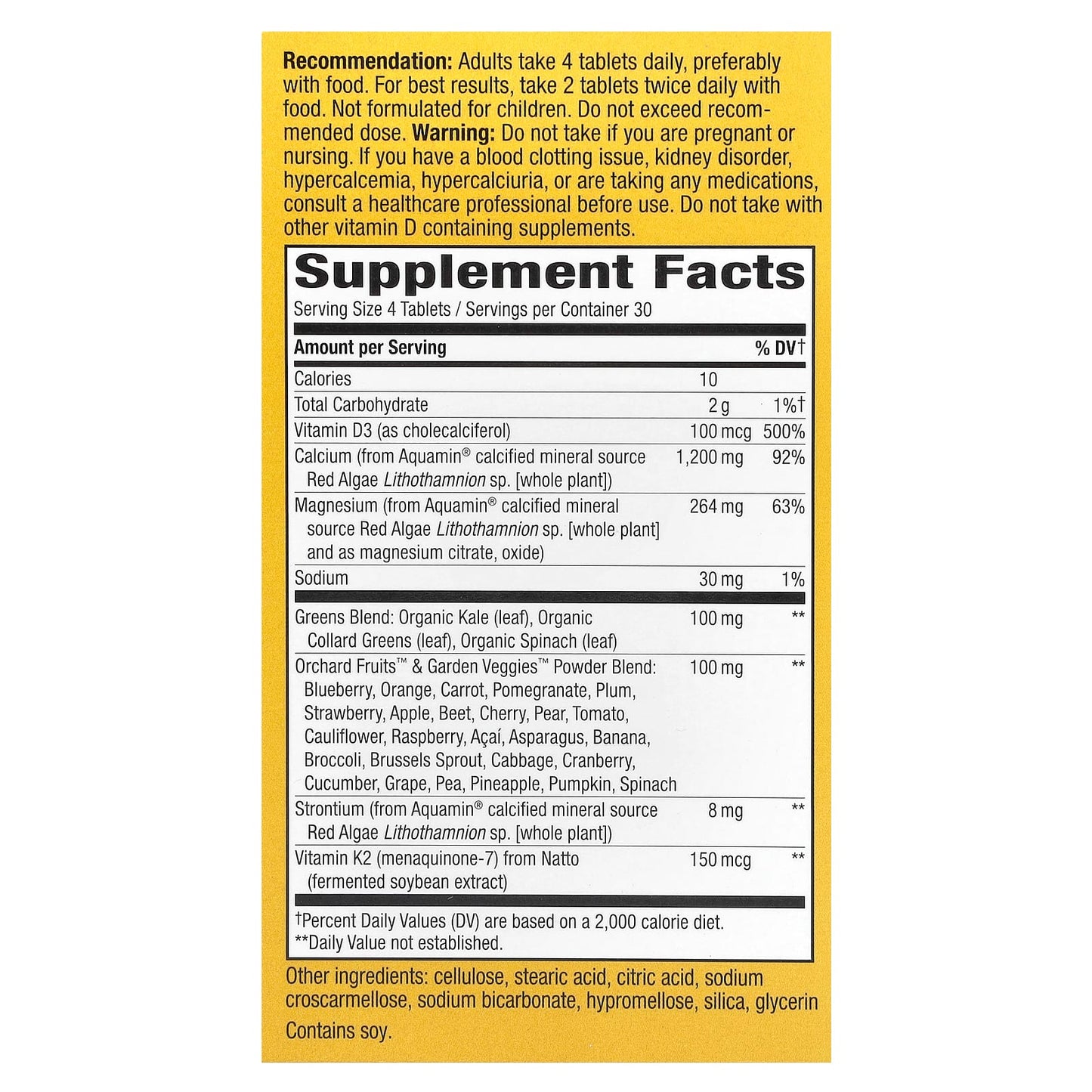 Nature's Way, Alive! Calcium Max Absorption, 120 Tablets - Image 2