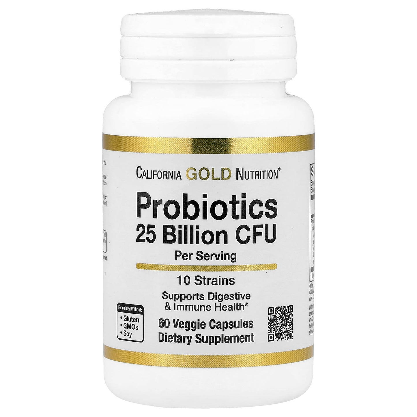 Probiotics with Lactobacillus acidophilus & 10 Strain Blend - 25 Billion CFU - Image 1
