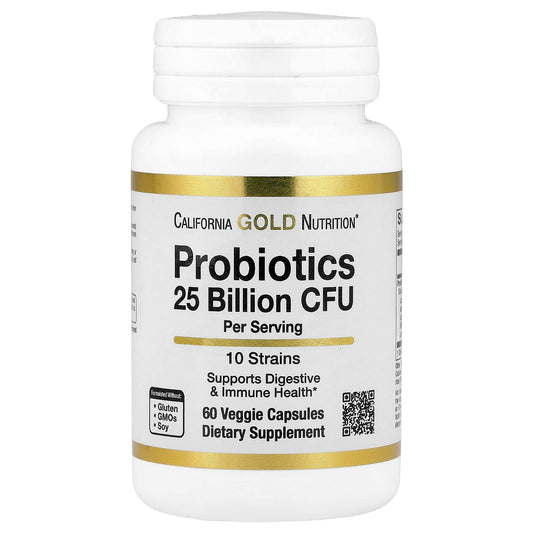 Probiotics with Lactobacillus acidophilus & 10 Strain Blend - 25 Billion CFU - Image 1