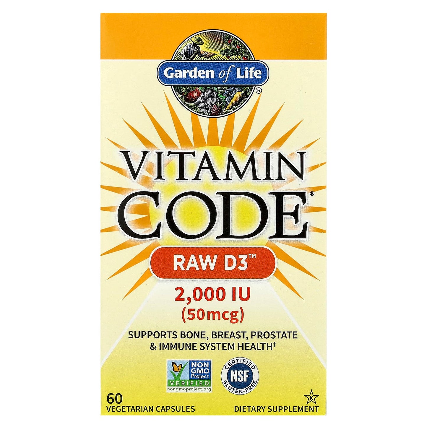 Vitamin D3 Supplement for Bone & Immune Health | Garden of Life - Image 1