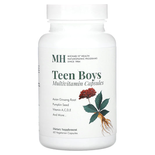 Michael's Health, Teen Boys Multivitamin, 60 Vegetarian Capsules - Image 1