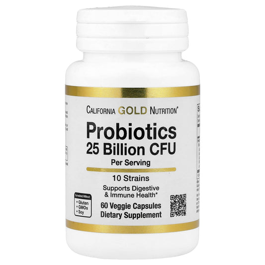 Probiotics with Lactobacillus acidophilus & 10 Strain Blend - 25 Billion CFU - Image 1