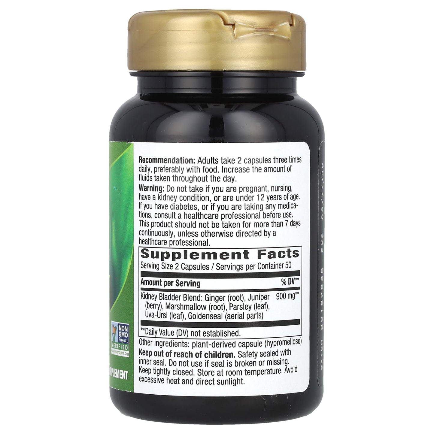 Nature's Way, Kidney Bladder, 100 Vegan Capsules - Image 2