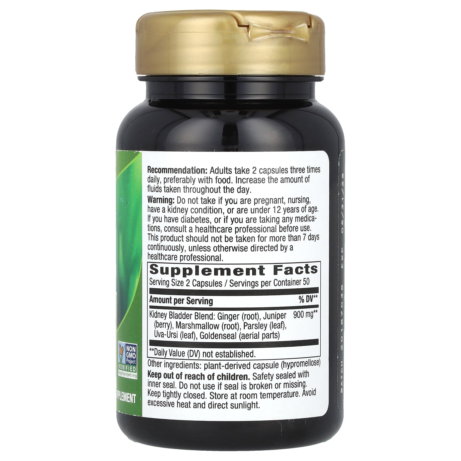 Nature's Way, Kidney Bladder, 100 Vegan Capsules - Image 2