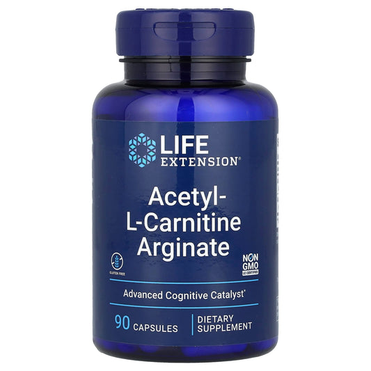Life Extension, Acetyl-L-Carnitine Arginate, 90 Capsules - Image 1