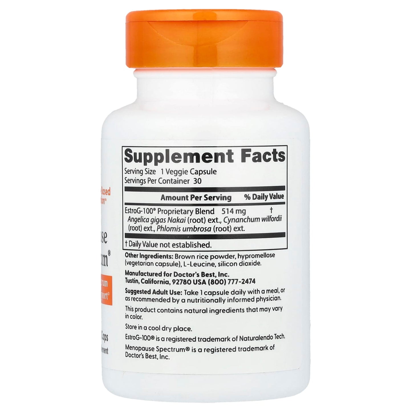 Menopause Relief Supplement by Doctor's Best - 30 Veggie Caps - Image 2