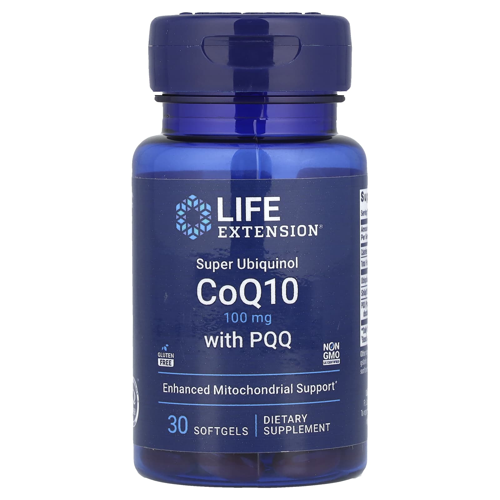 Life Extension, Super Ubiquinol CoQ10 with PQQ, 100 mg, 30 Softgels - Image 1