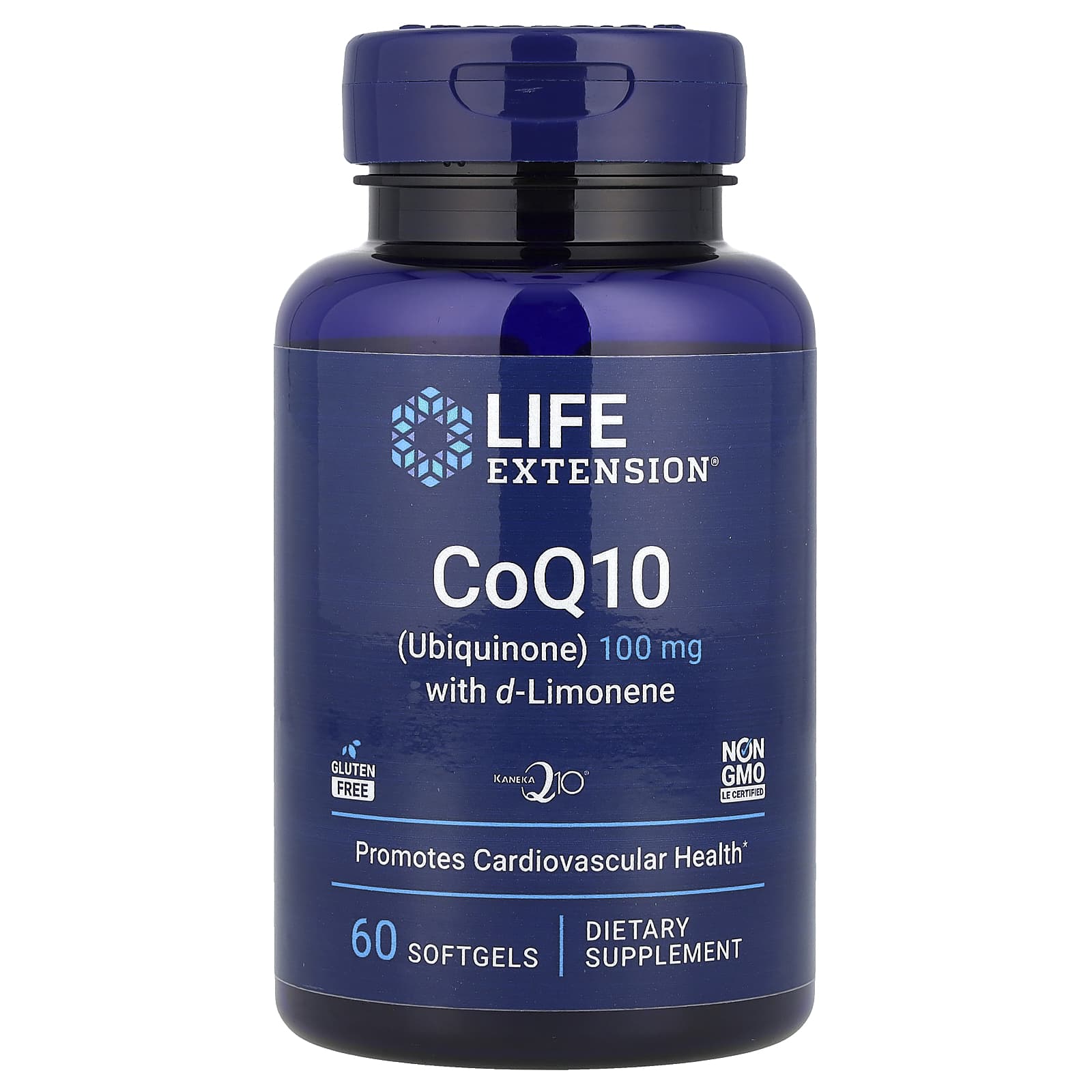 Life Extension, CoQ10 (Ubiquinone) with d-Limonene, 100 mg, 60 Softgels - Image 1