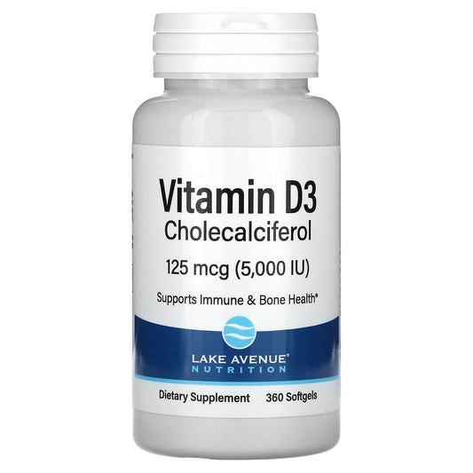 Boost Immunity & Bone Health with Vitamin D3 125 mcg (5,000 IU) - Image 1