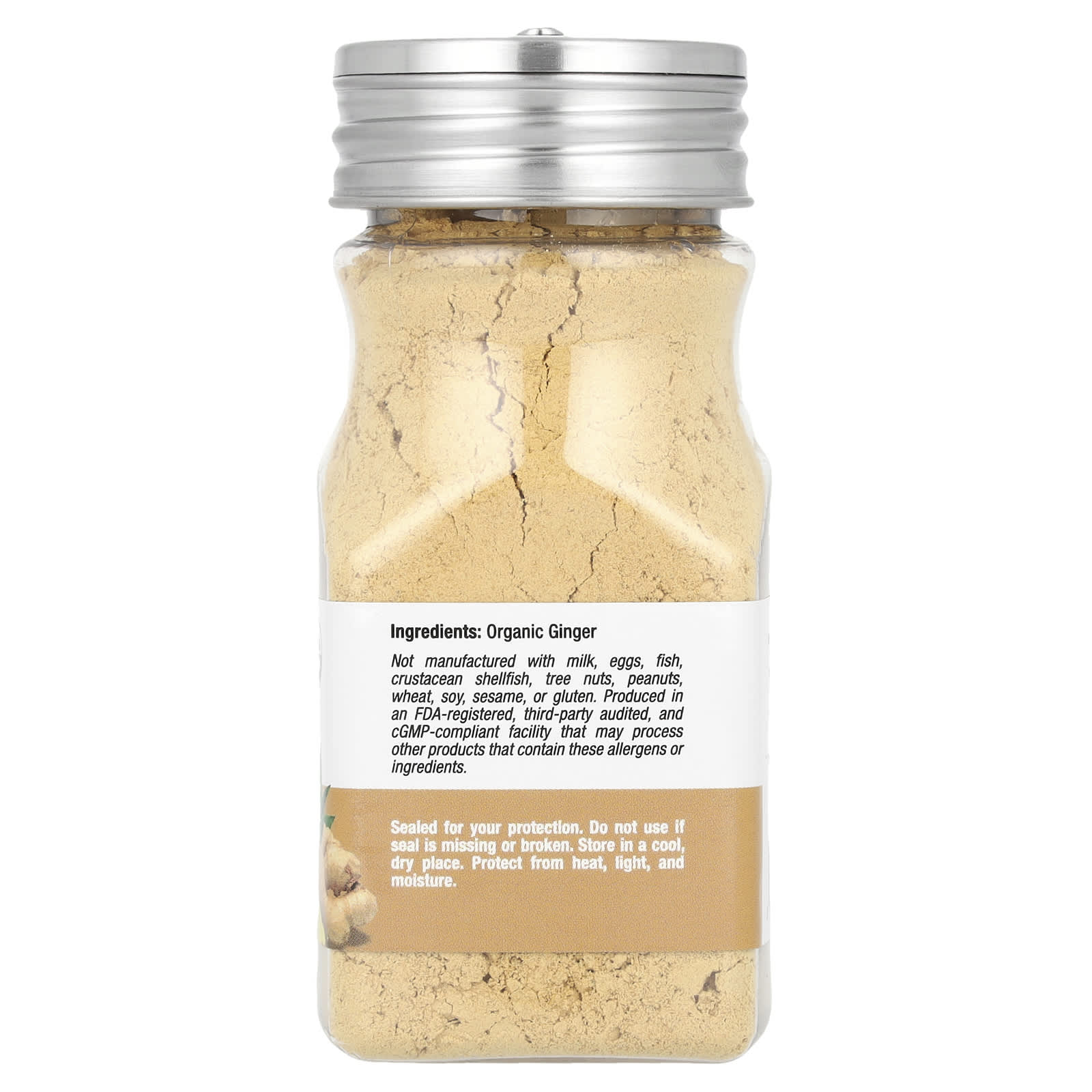 Organic Ground Ginger by California Gold Nutrition, 2 oz (56g) - Image 2