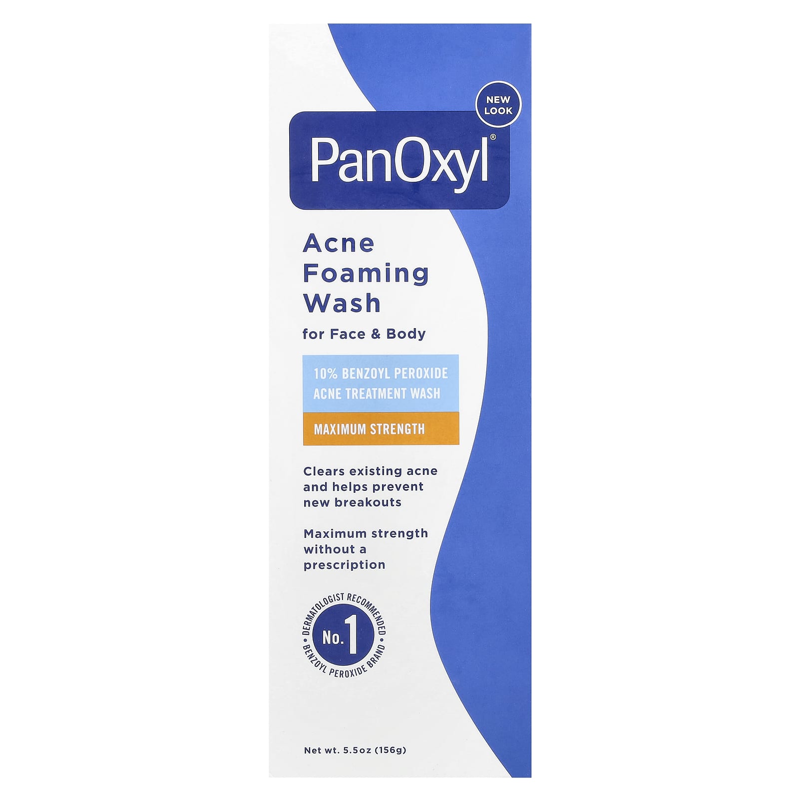 PanOxyl, Acne Foaming Wash, For Face & Body, Maximum Strength, 5.5 oz (156 g) - Image 2