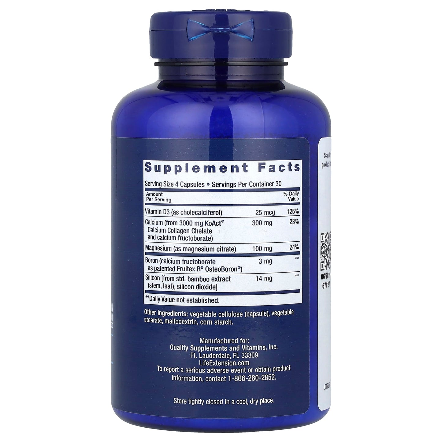 Life Extension, Bone Strength Collagen Formula, 120 Capsules - Image 2