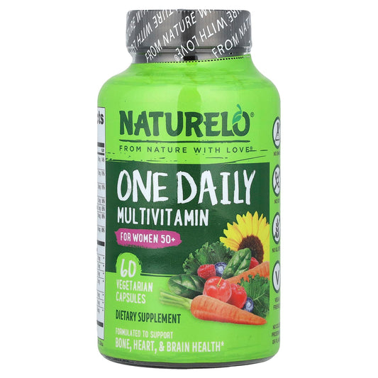 NATURELO, One Daily Multivitamin, For Women 50+, 60 Vegetarian Capsules - Image 1