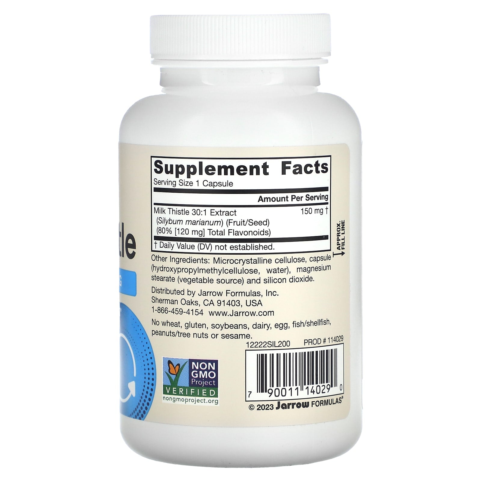 Support Liver Health with Jarrow Formulas Vegan Milk Thistle 150mg Capsules - Image 2