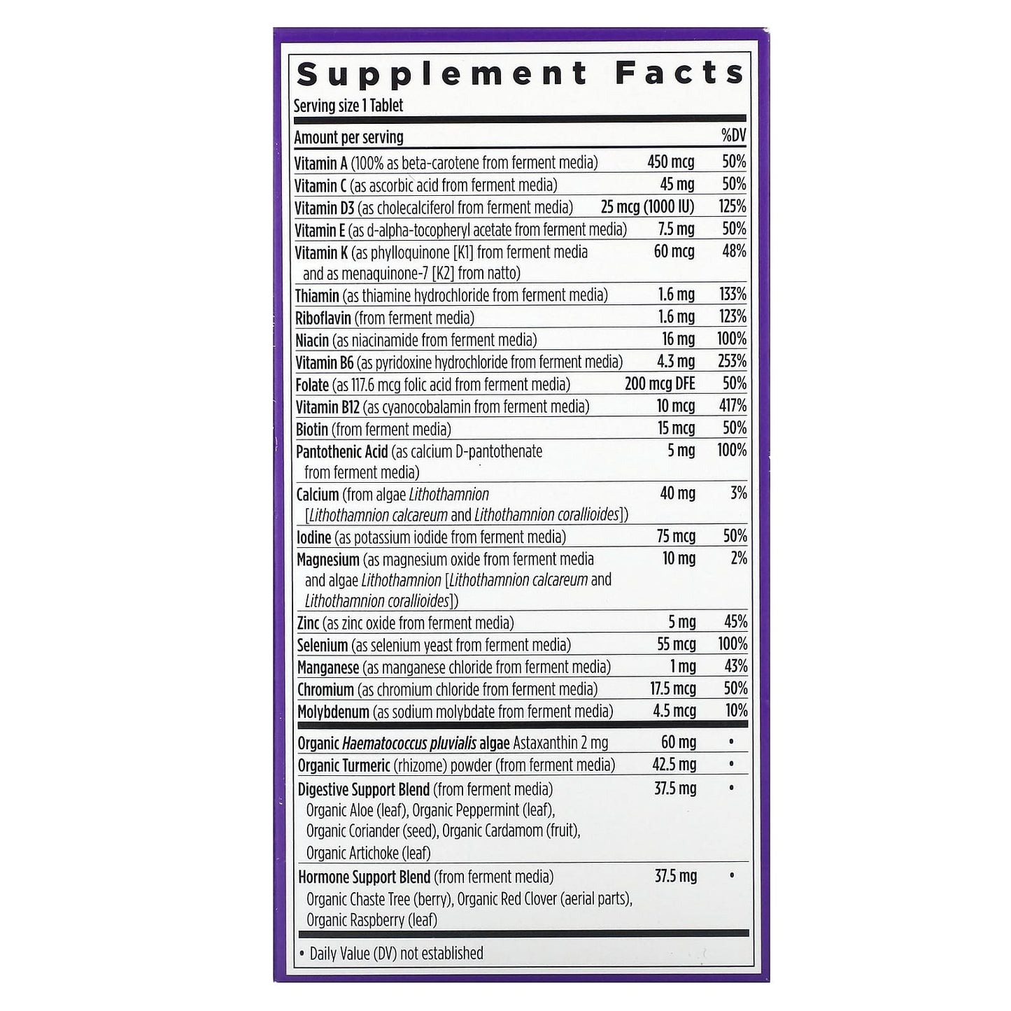 New Chapter, Every Woman's One Daily 55+ Multivitamin, 96 Vegetarian Tablets - Image 2