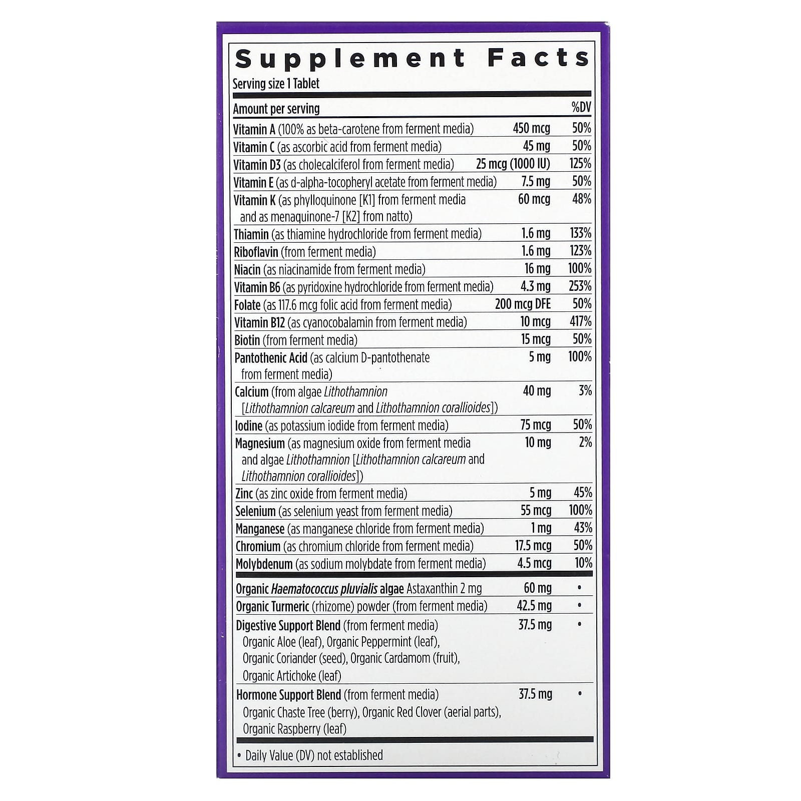 New Chapter, Every Woman's One Daily 55+ Multivitamin, 96 Vegetarian Tablets - Image 2