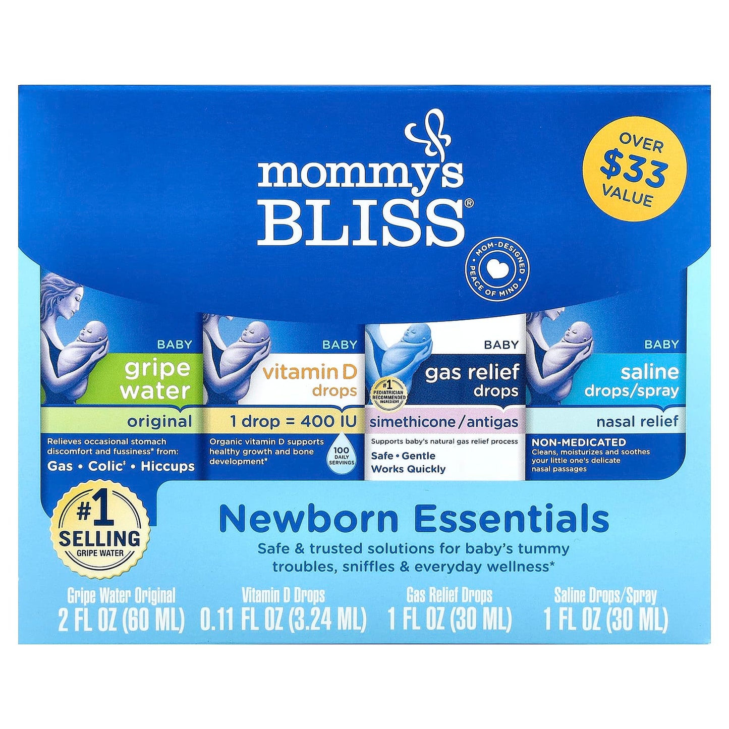 Mommy's Bliss, Newborn Essentials, 4 Piece Set - Image 1