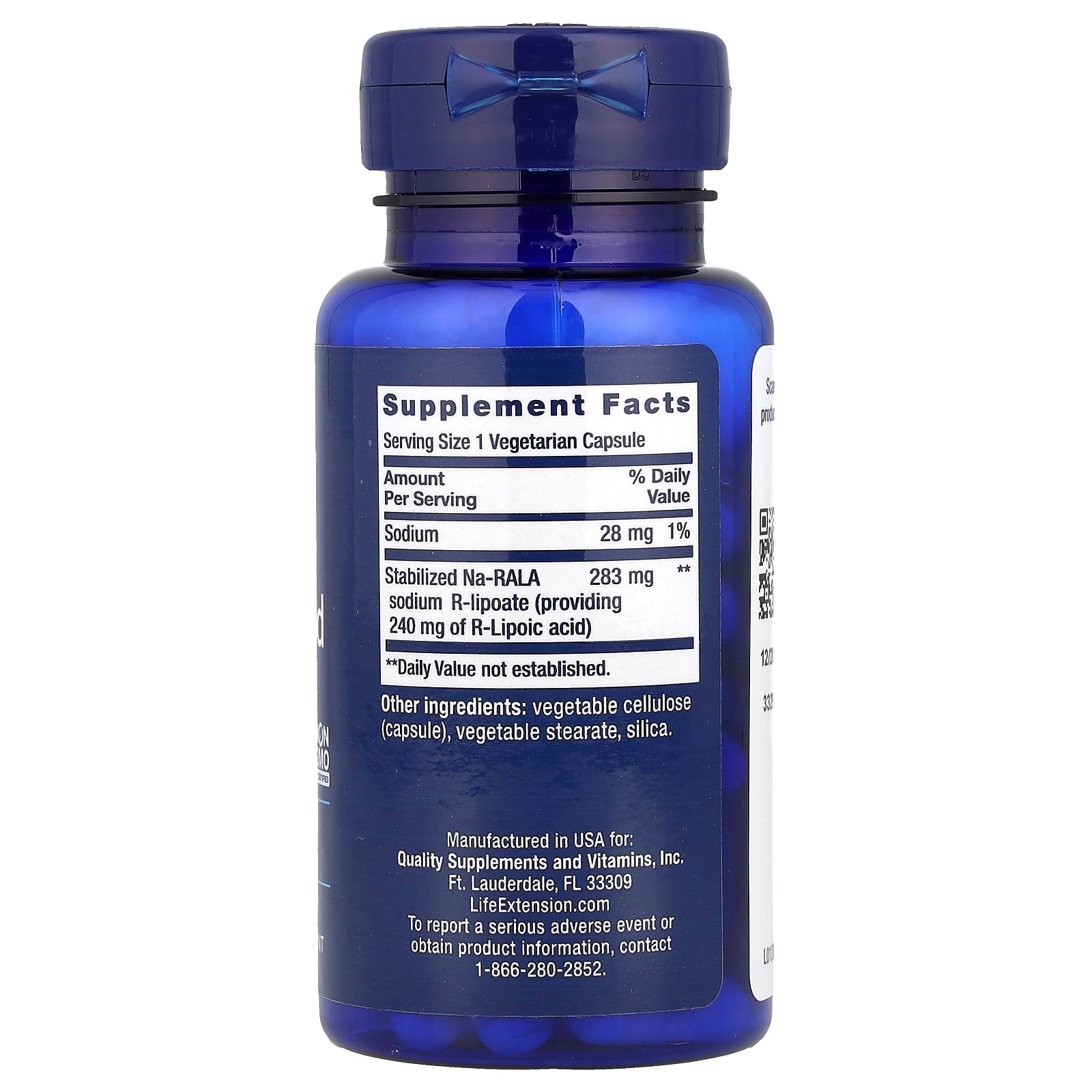 Life Extension, Super R-Lipoic Acid, 60 Vegetarian Capsules - Image 2