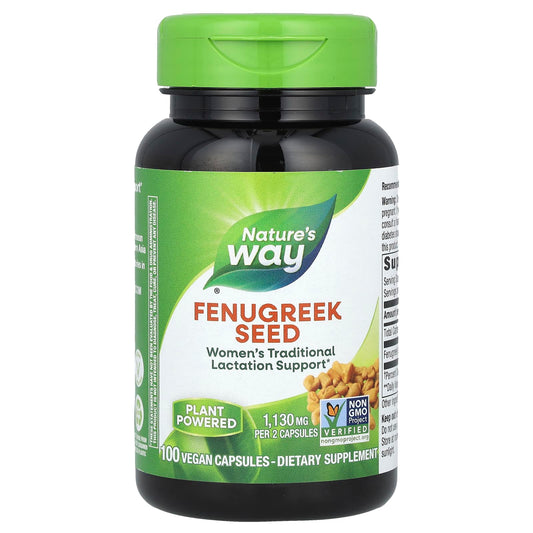 Nature's Way, Fenugreek Seed, 100 Vegan Capsules (565 mg per Capsule) - Image 1