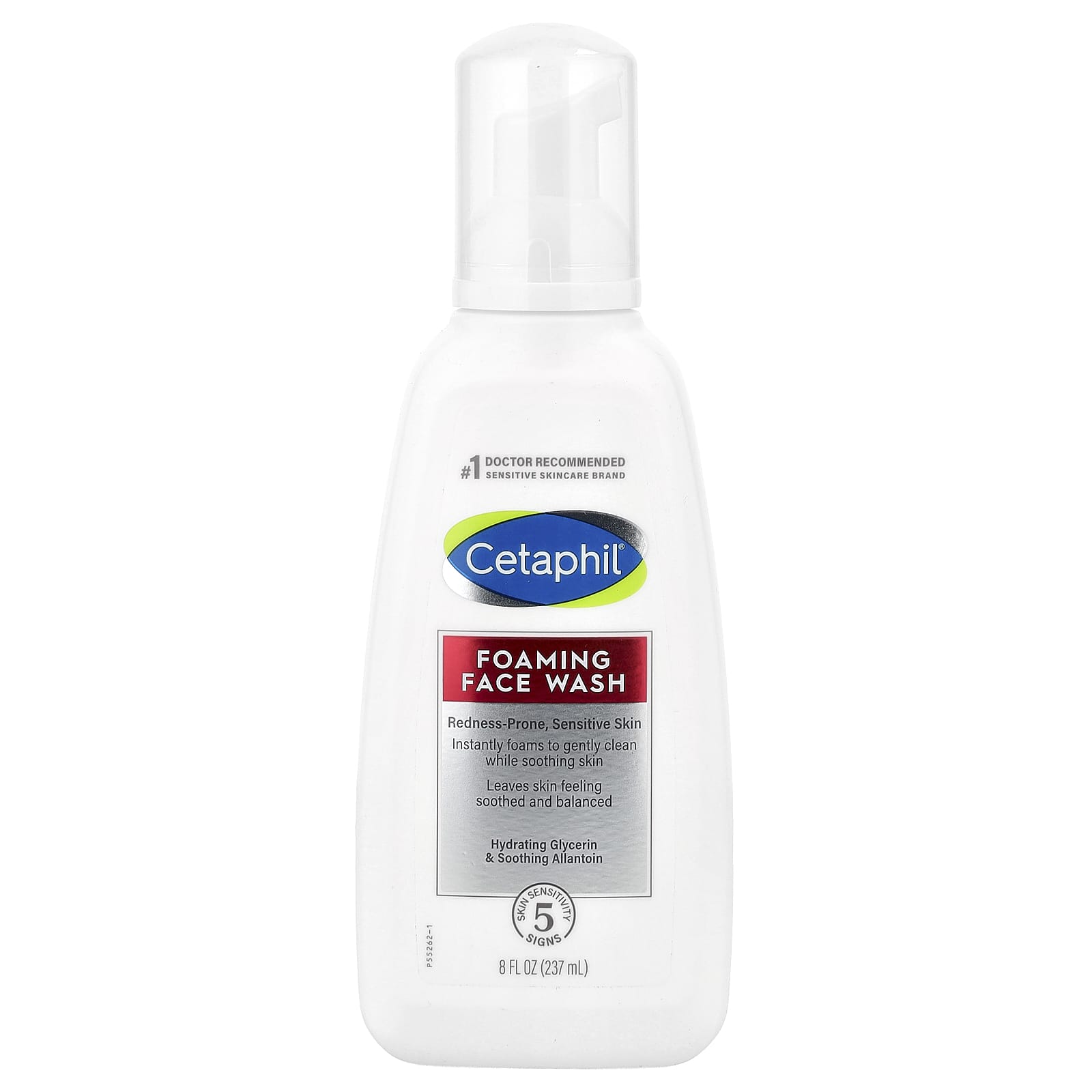 Cetaphil Gentle Foaming Face Wash for Sensitive Skin, 8oz - Image 1