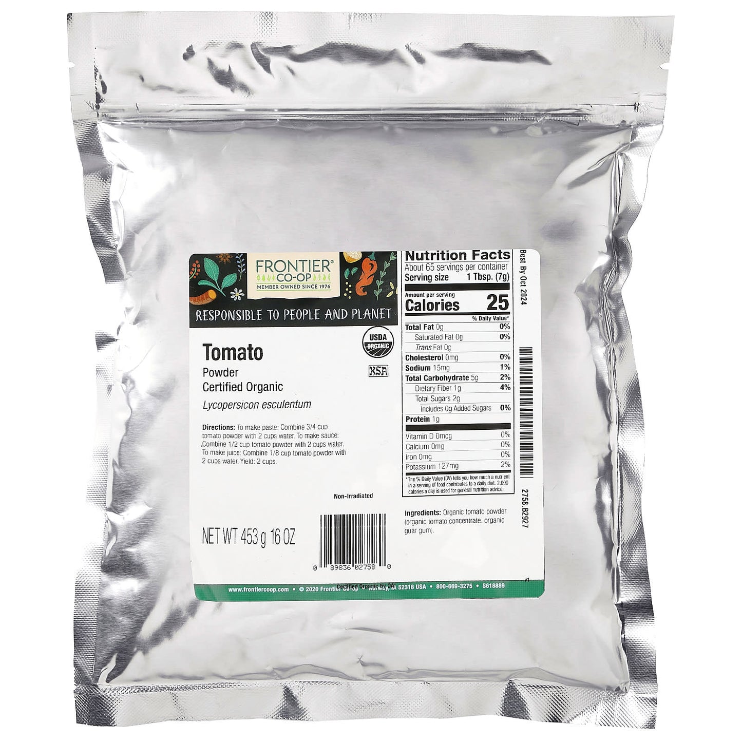 Frontier Co-op Organic Tomato Powder, 16 oz, USDA Certified - Image 2