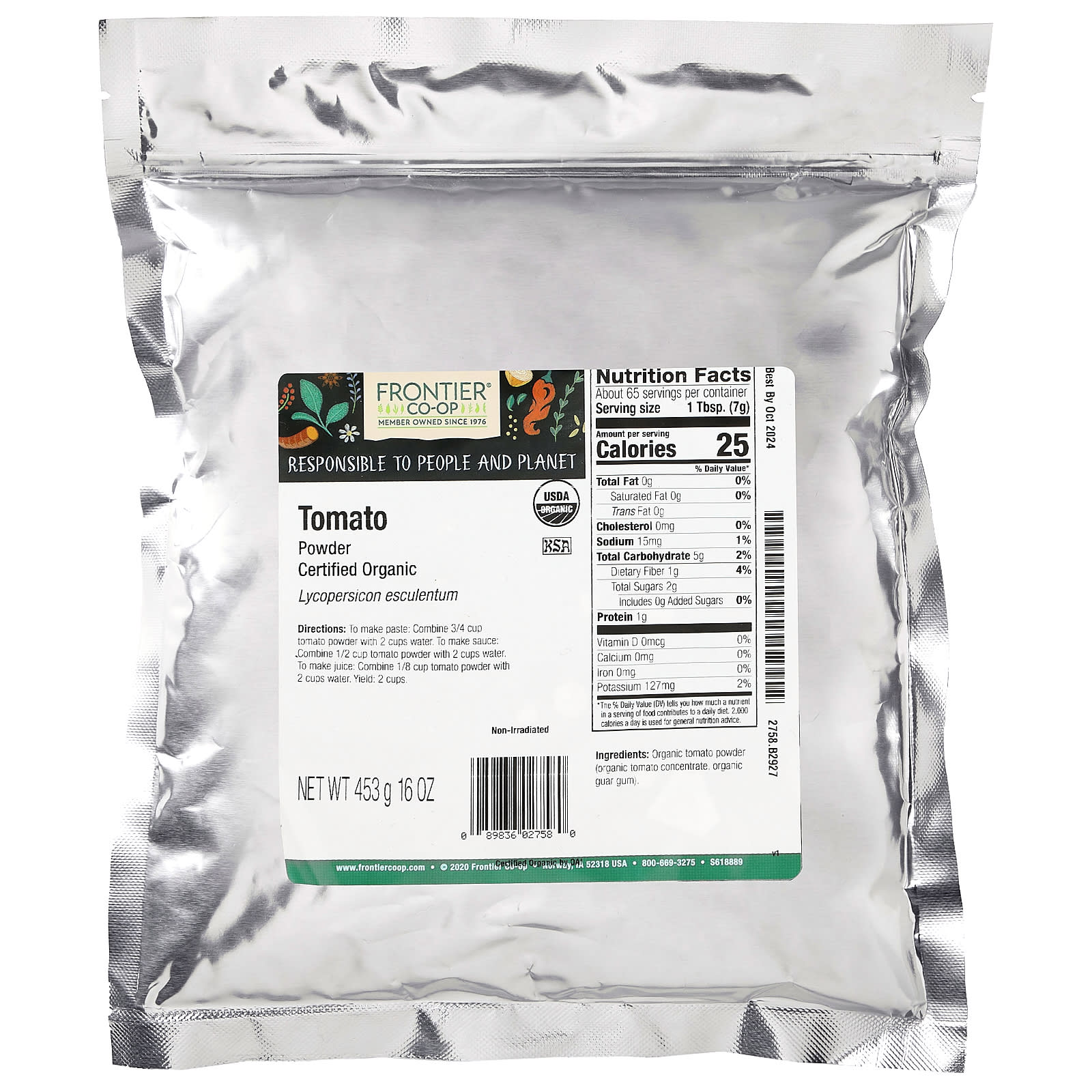 Frontier Co-op Organic Tomato Powder, 16 oz, USDA Certified - Image 2