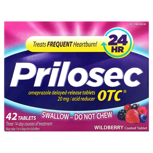 Prilosec, OTC, Wildberry, 20 mg, 42 Tablets - Image 1
