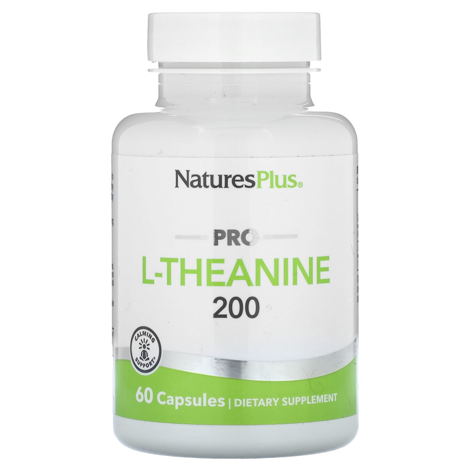 NaturesPlus, Pro L-Theanine 200, 60 Capsules (200 mg per Capsule) - Image 1