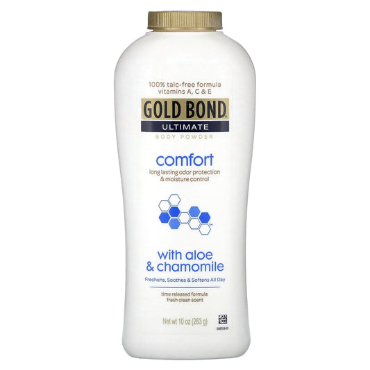Gold Bond Ultimate Comfort Body Powder 10 oz (283g) - Talc-Free & Long Lasting - Image 1