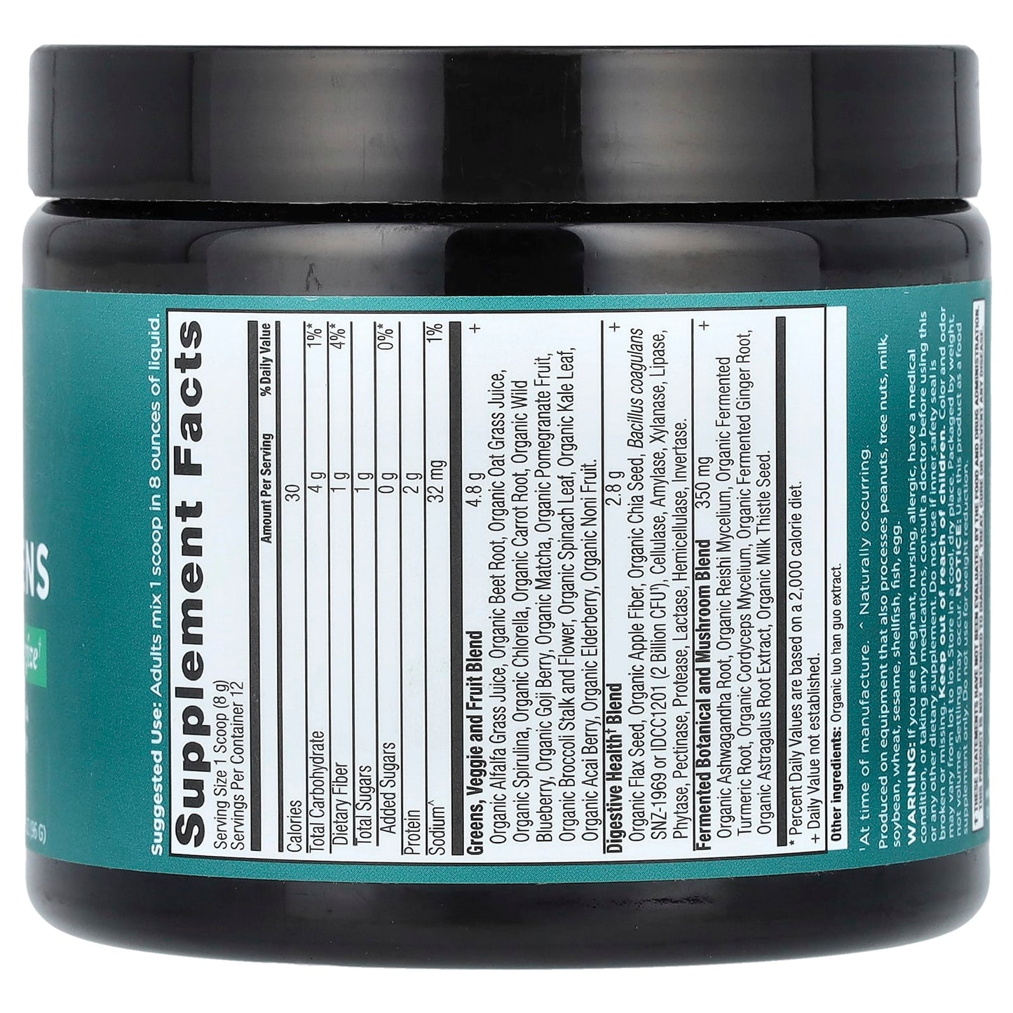 Ancient Nutrition Organic SuperGreens Powder, 25+ Superfoods, USDA Certified - Image 2