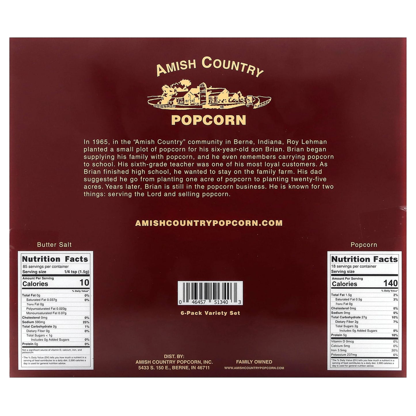 Delicious Amish Country Popcorn Variety Set - Image 2
