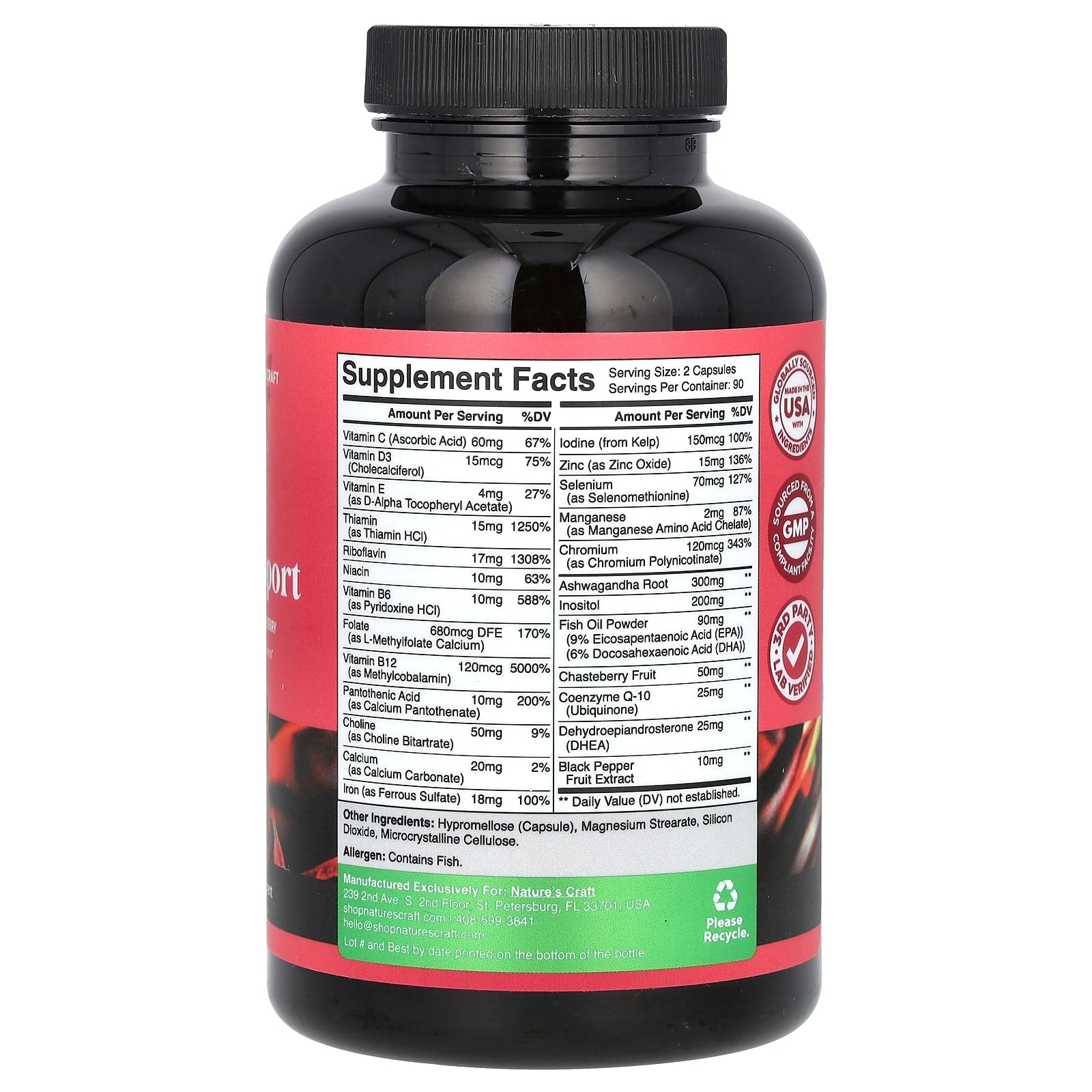 Nature's Craft, Female Fertility Support, 180 Capsules - Image 2