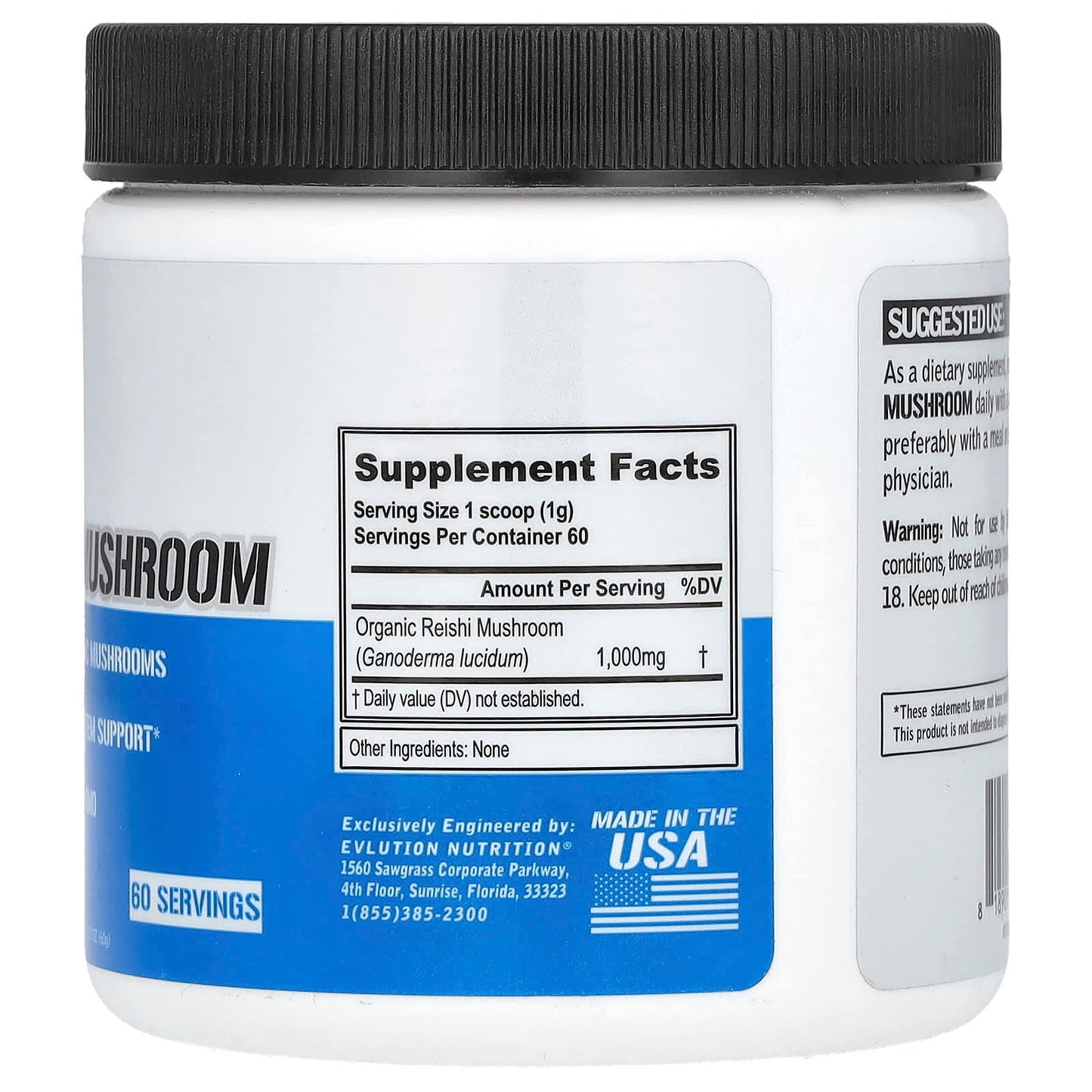 Boost Immunity with 100% Organic Reishi Mushroom Powder by EVLution Nutrition - Image 2