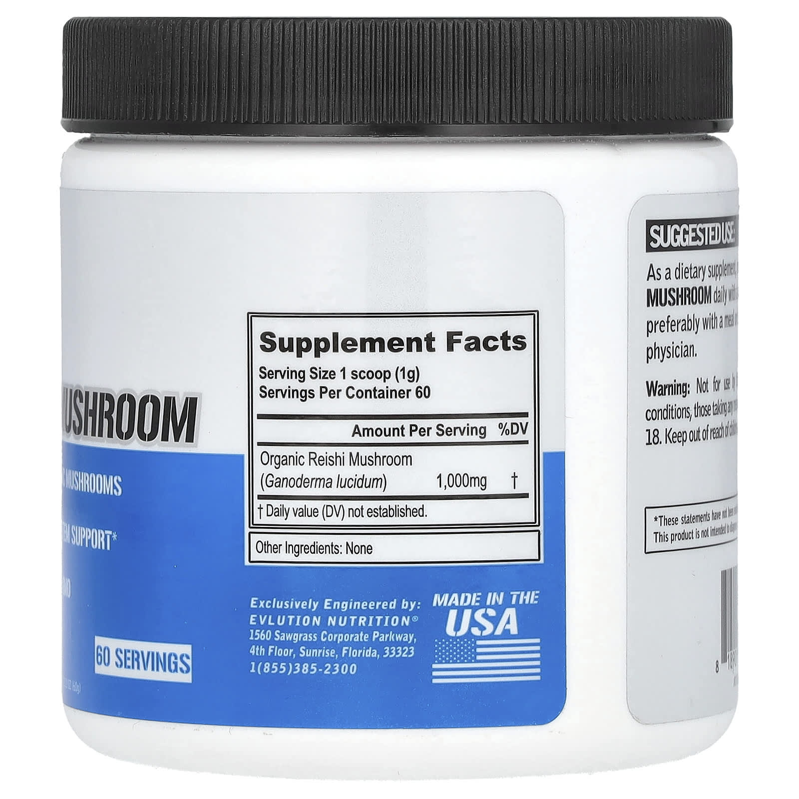 Boost Immunity with 100% Organic Reishi Mushroom Powder by EVLution Nutrition - Image 2