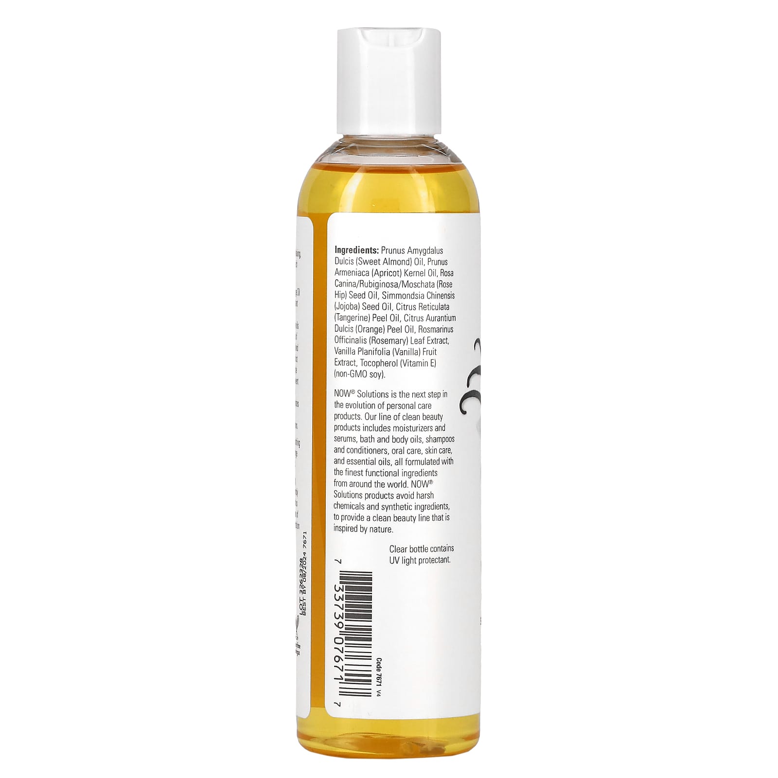 NOW Foods, Solutions, Refreshing Vanilla Citrus Massage Oil, 8 fl oz (237 ml) - Image 2