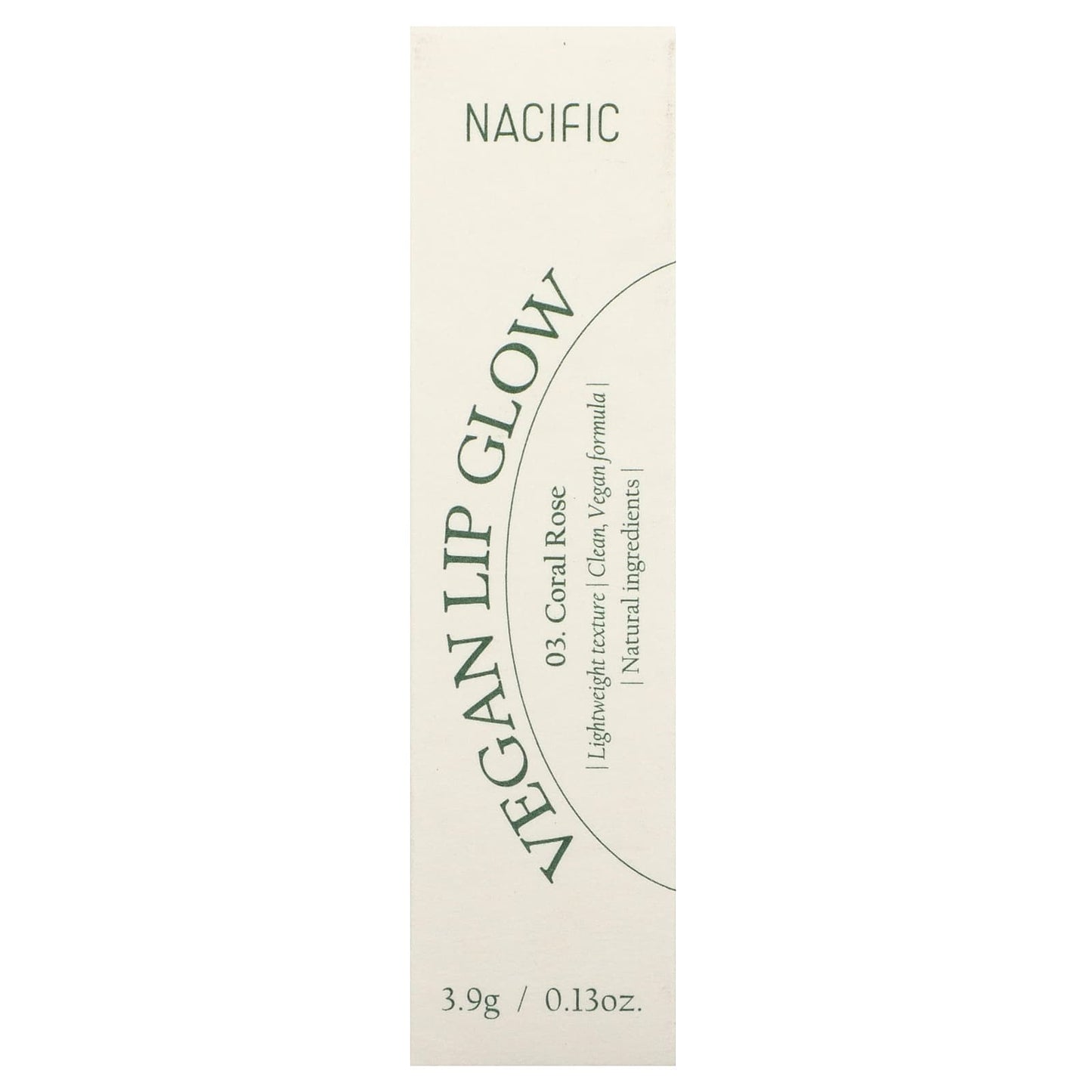 Nacific, Vegan Lip Glow, 03 Coral Rose, 0.13 oz (3.9 g) - Image 2