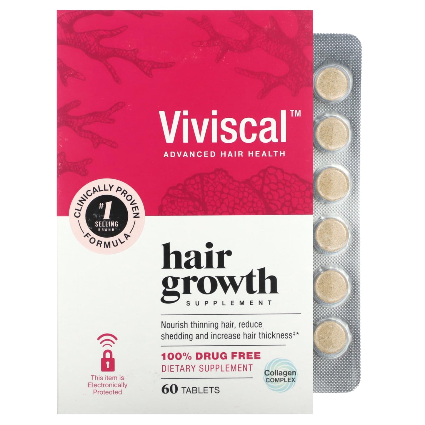 Viviscal, Hair Growth Supplement, 60 Tablets - Image 1