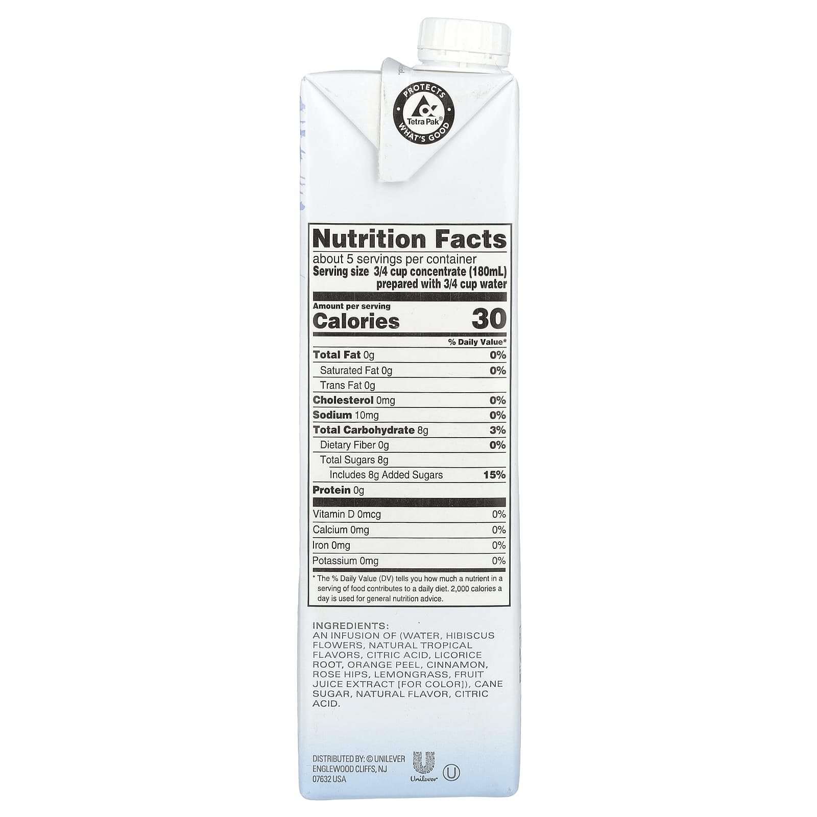 TAZO, Iced Passion Herbal Tea Concentrate, Caffeine-Free, 32 fl oz (946 ml) - Image 2
