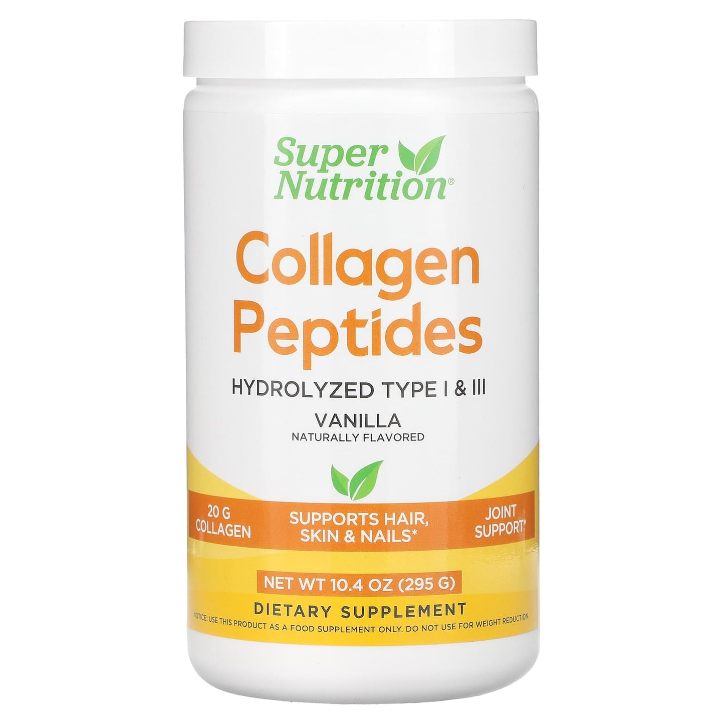 Super Nutrition Collagen Peptides for Hair, Skin, and Joints - Vanilla - Image 1