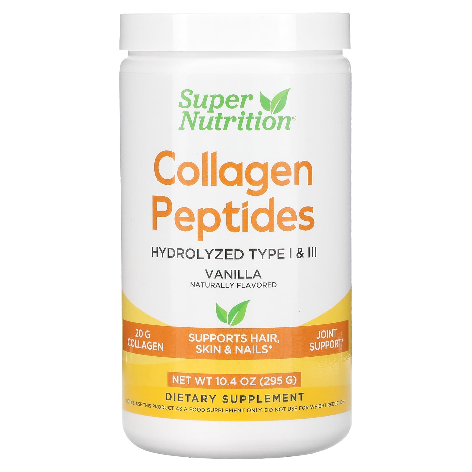 Super Nutrition Collagen Peptides for Hair, Skin, and Joints - Vanilla - Image 1