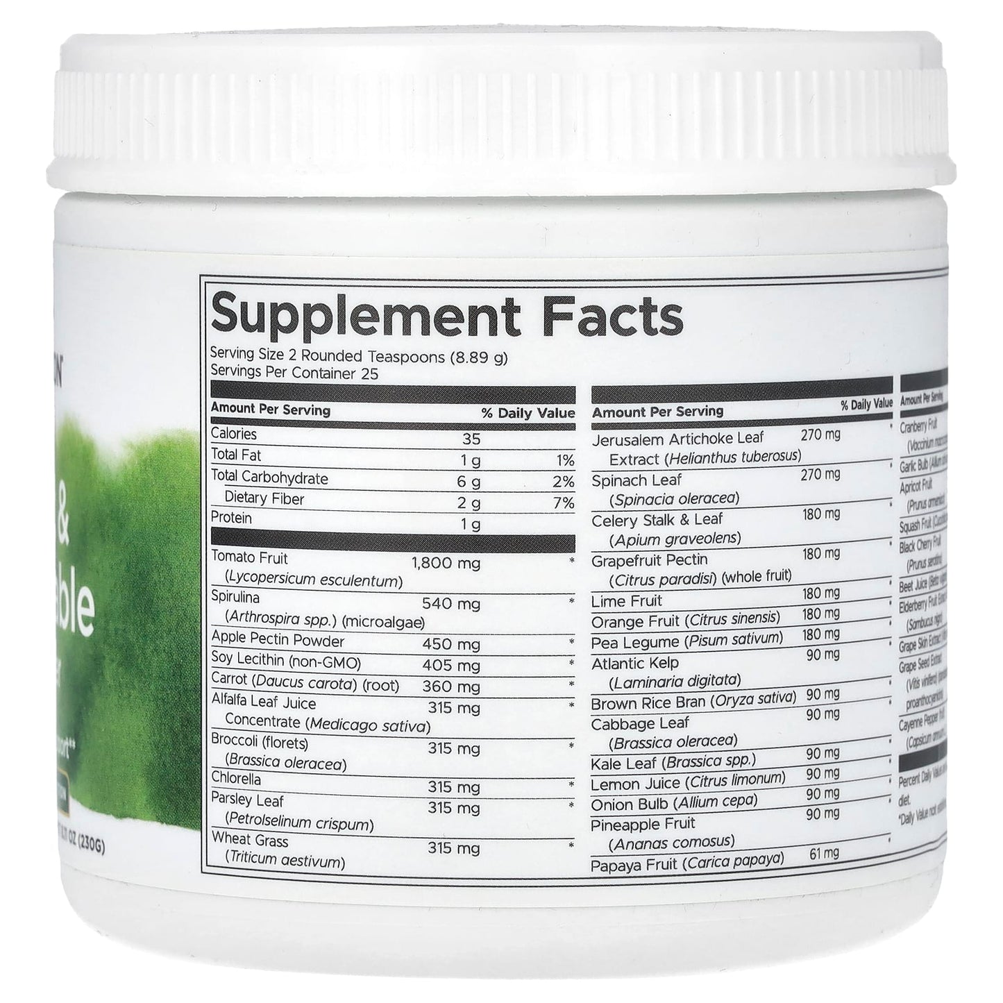 Swanson, Fruit & Vegetable Powder, 8.11 oz (230 g) - Image 2