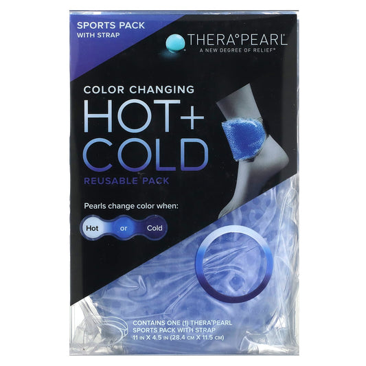 TheraPearl, Color Changing Hot + Cold Reusable Pack, Sports Pack with Strap, 1 Pack - Image 1