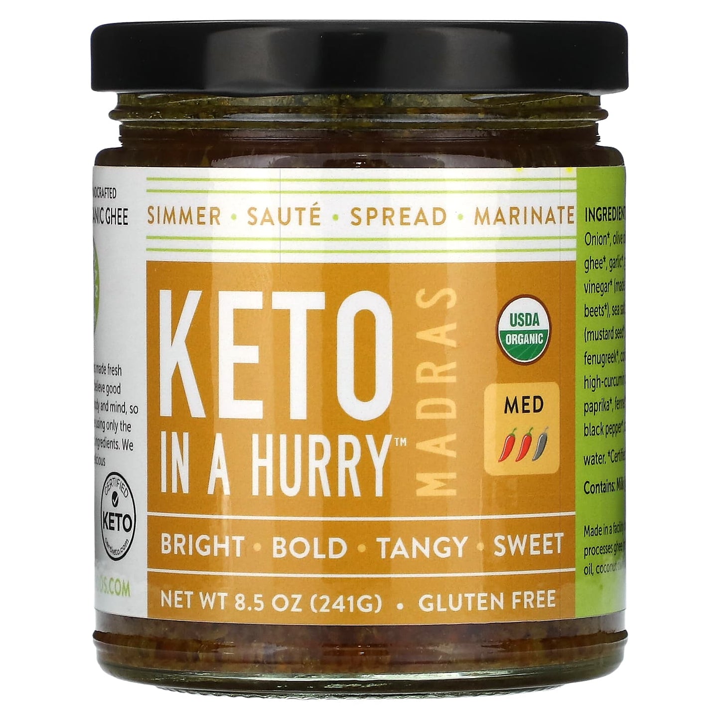 Pure Indian Foods, Madras Keto in a Hurry, Medium, 8.5 oz (241 g) - Image 1
