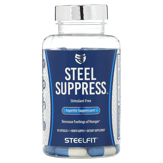 SteelFit, Steel Suppress, Appetite Suppressant, 90 Capsules - Image 1