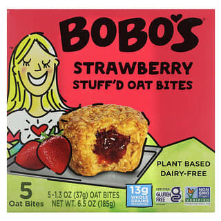Strawberry Stuff'd Oat Bites by Bobo's - 5 Bites (1.3 oz Each)
