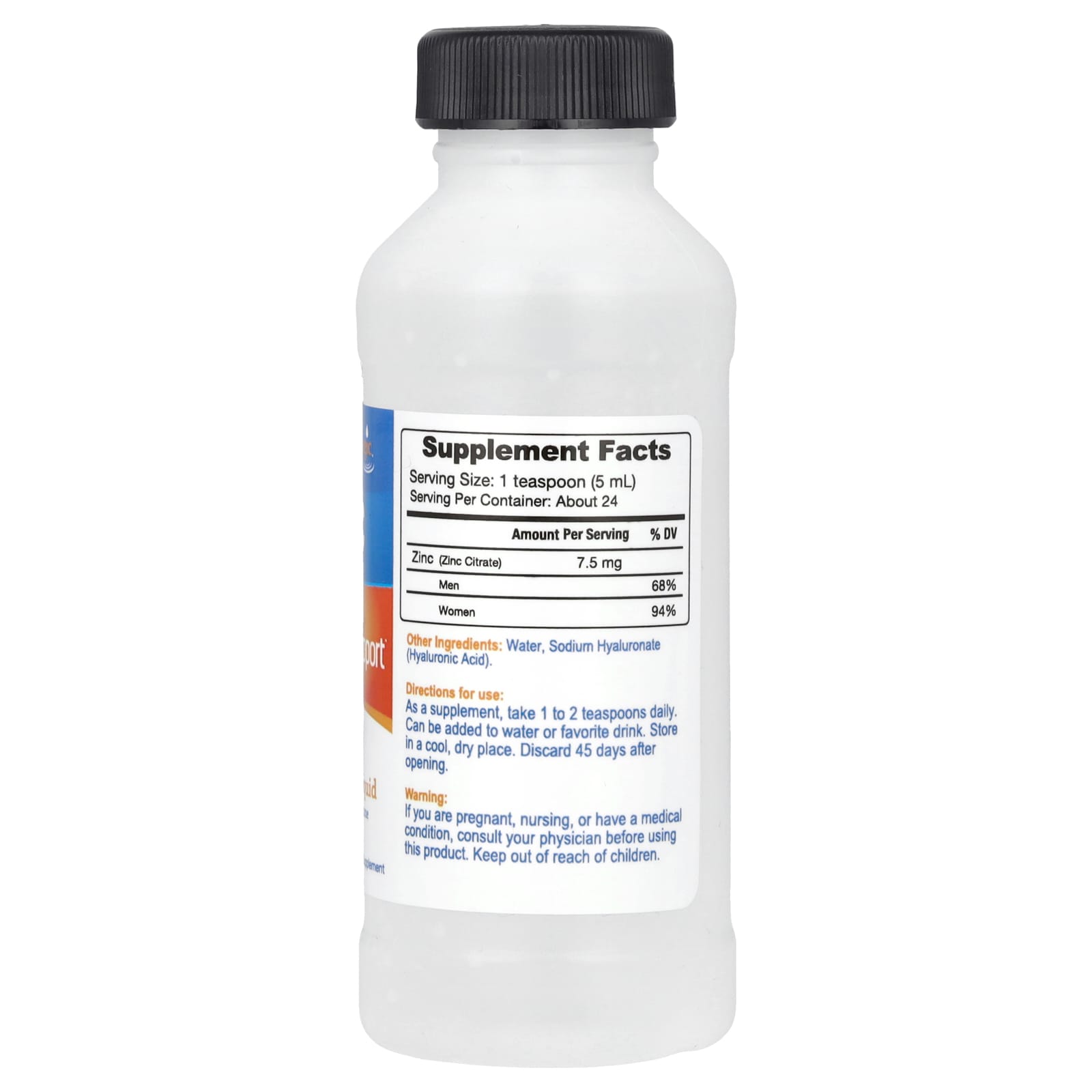Boost Immunity with Hyalogic's Zinc Liquid Supplement, 4 fl oz (118 ml) - Image 2