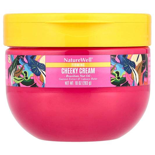 Naturewell, Cheeky Cream, Brazilian Nut Oil, 10 oz (283 g) - Image 1